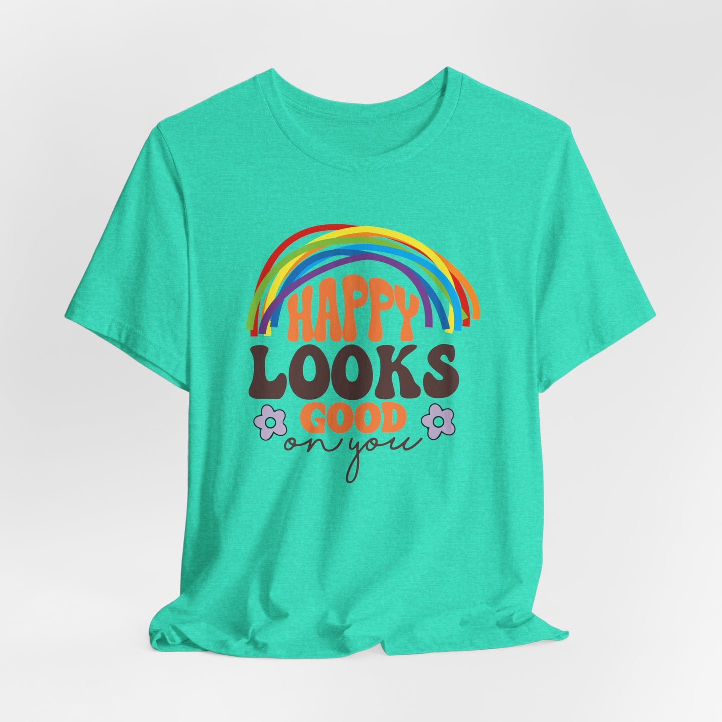 Happy Looks Good on You Tee - Unisex Jersey Short Sleeve T-Shirt for Positive Vibes and Joyful Celebrations