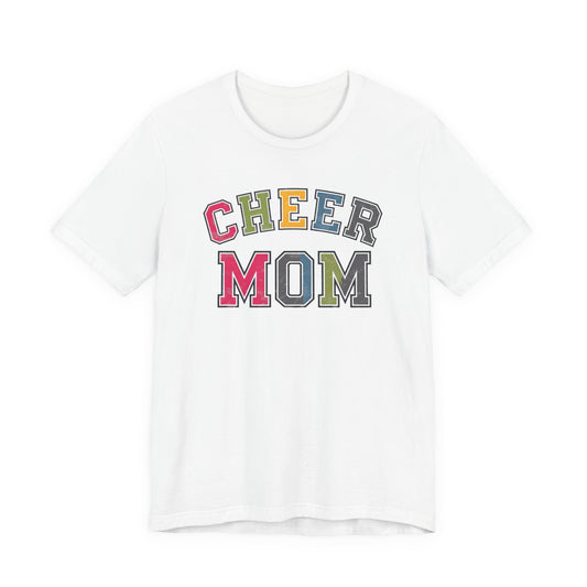 Cheer Mom Rainbow Varsity Bella Canvas Tshirt