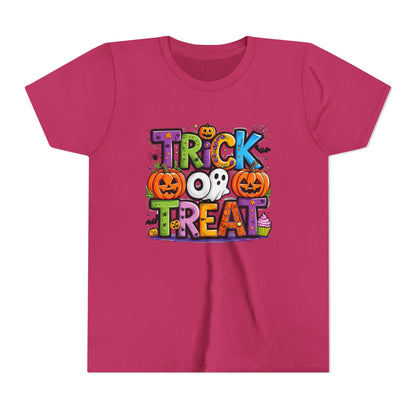 Halloween Youth Short Sleeve Tee, Trick or Treat