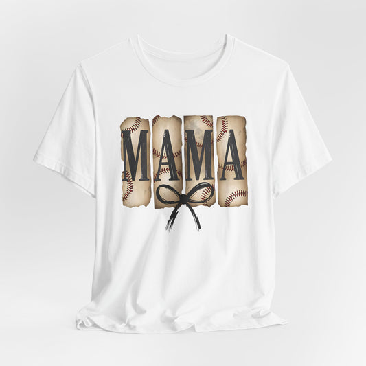 Baseball Mama Tee - Unisex Jersey Short Sleeve T-Shirt, Perfect Gift for Baseball Moms, Sports Fan Apparel, Casual Wear, Game Day Outfit