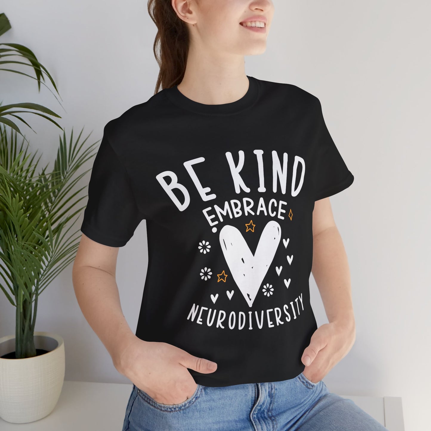 Be Kind Neurodiversity Tee - Unisex Short Sleeve Shirt