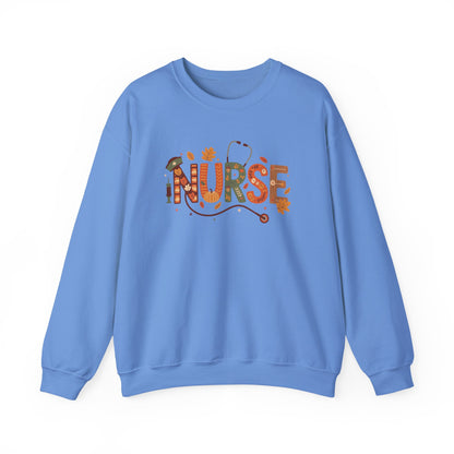Thanksgiving Nurse Gildan Crewneck Sweatshirt