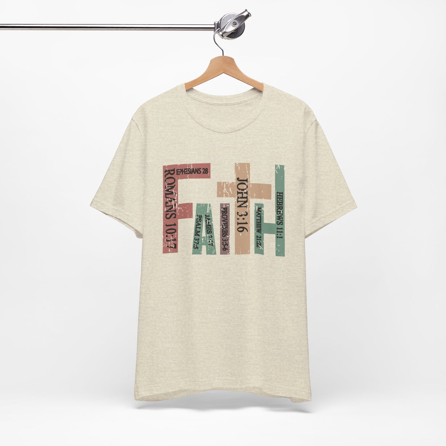 Faith Graphic Tee, Unisex T-Shirt, Inspirational Shirt, Casual Wear, Gift for Believers, Motivational Fashion