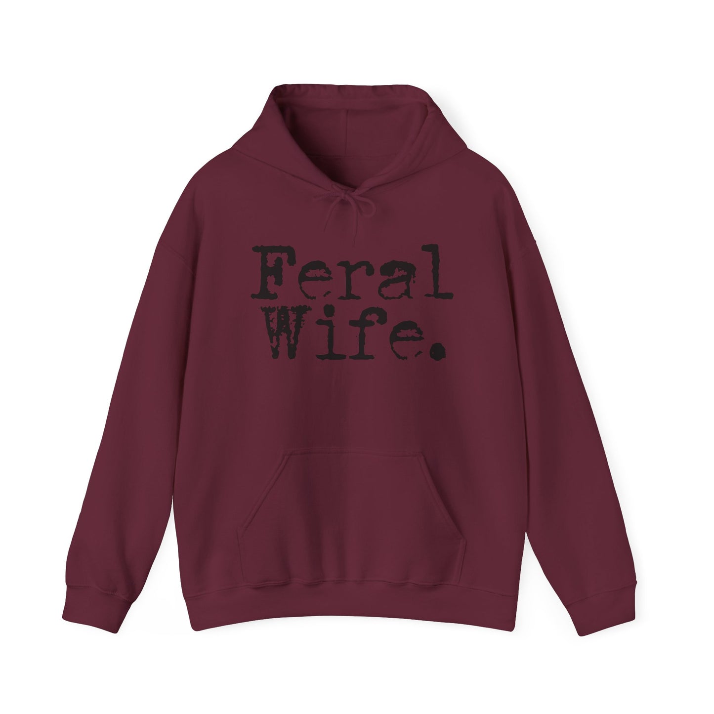 Feral Wife Hoodie - Unisex Heavy Blend™ Sweatshirt for Casual Style