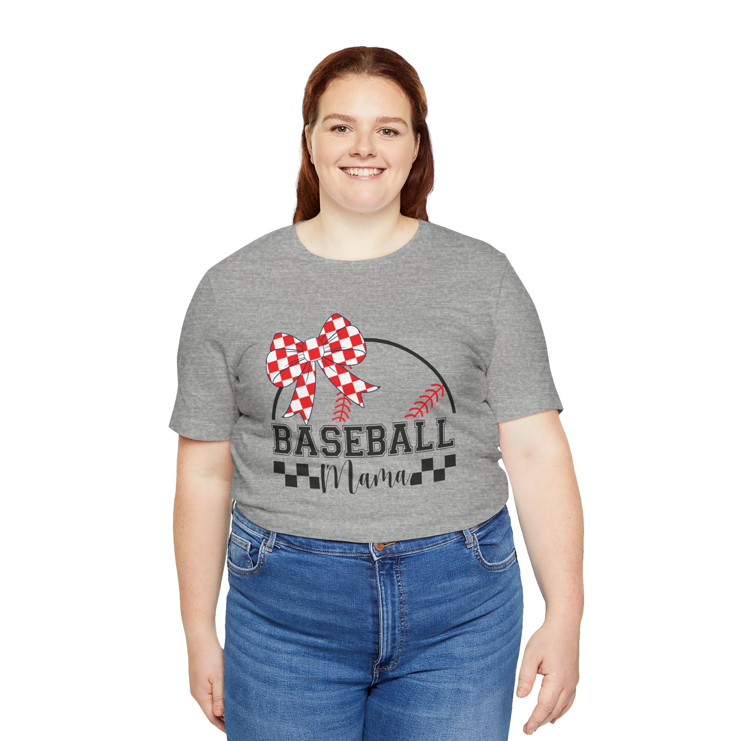 Baseball Mama Tee - Cute Unisex Jersey Short Sleeve T-Shirt for Sports Moms, Perfect for Game Day, Mother's Day Gifts, Casual Wear