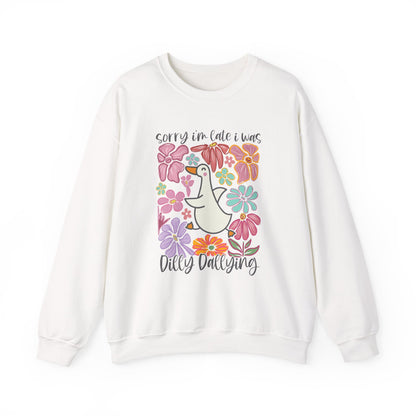 Goose Dilly Dallying Gildan Crewneck Sweatshirt