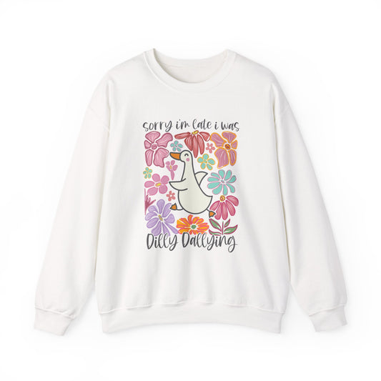 Goose Dilly Dallying Gildan Crewneck Sweatshirt