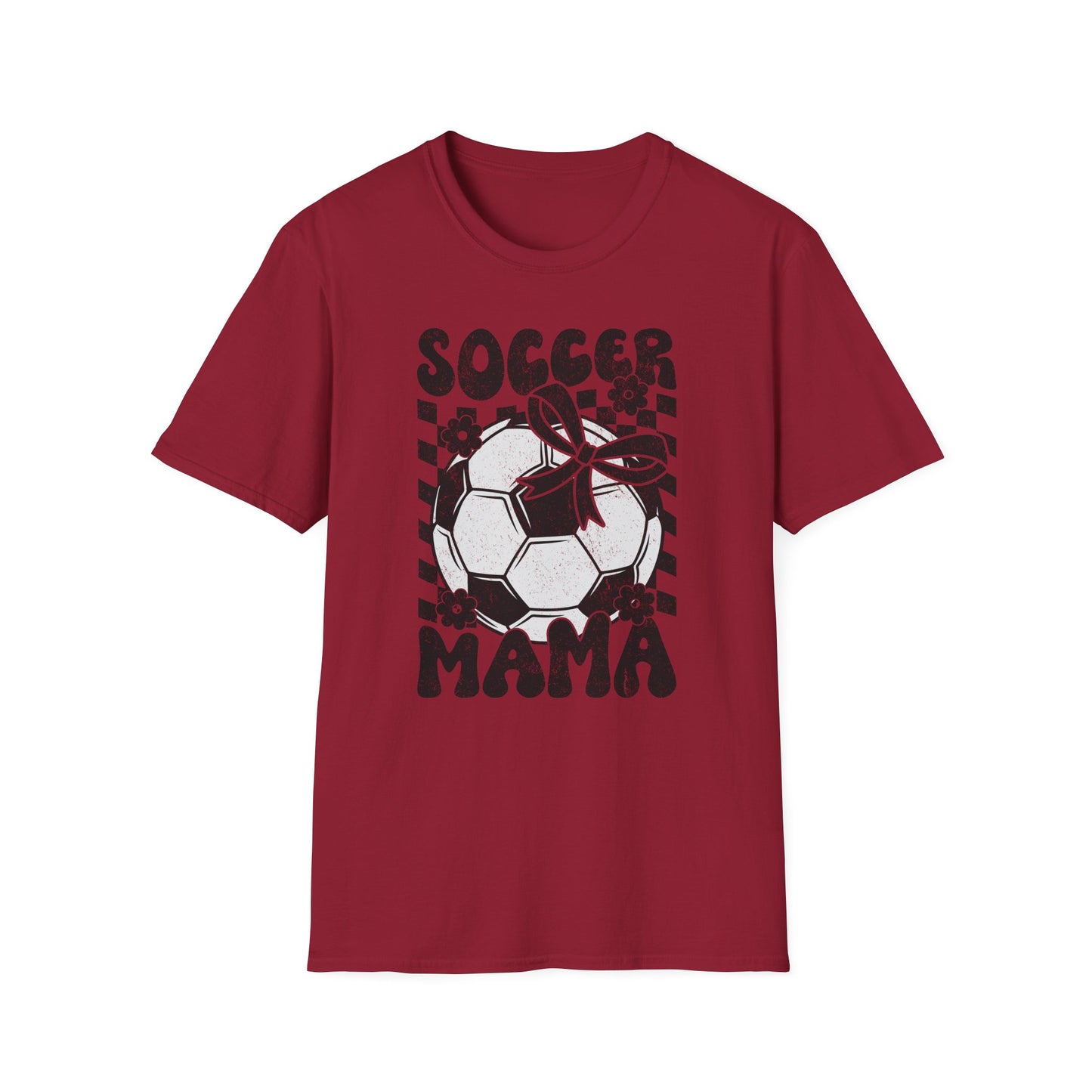 Soccer Mama Checkered Bella Canvas Tee