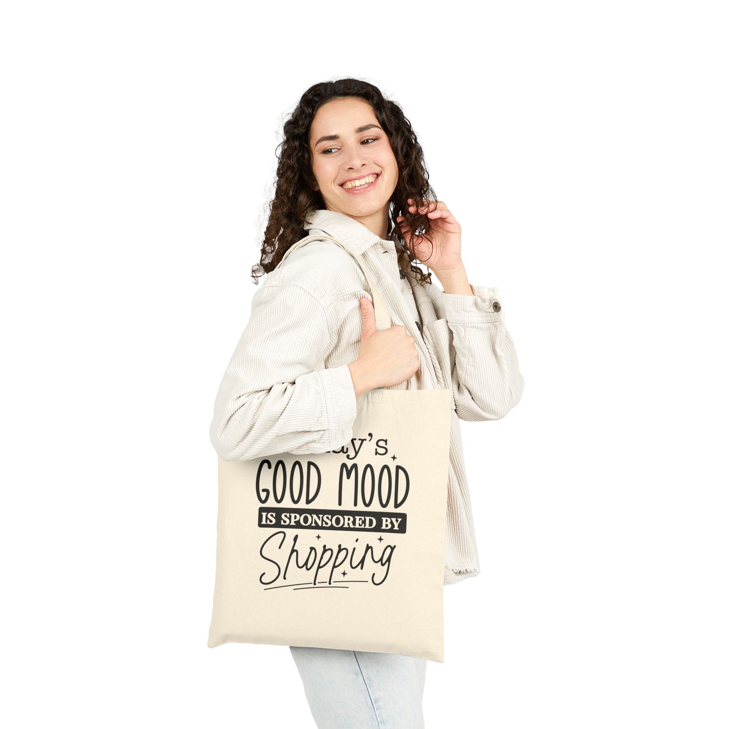 Shopping Mood Canvas Tote Bag