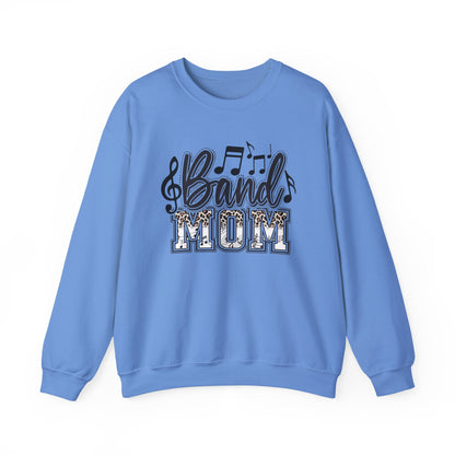 Band Mom Leopard Print Gildan Crewneck