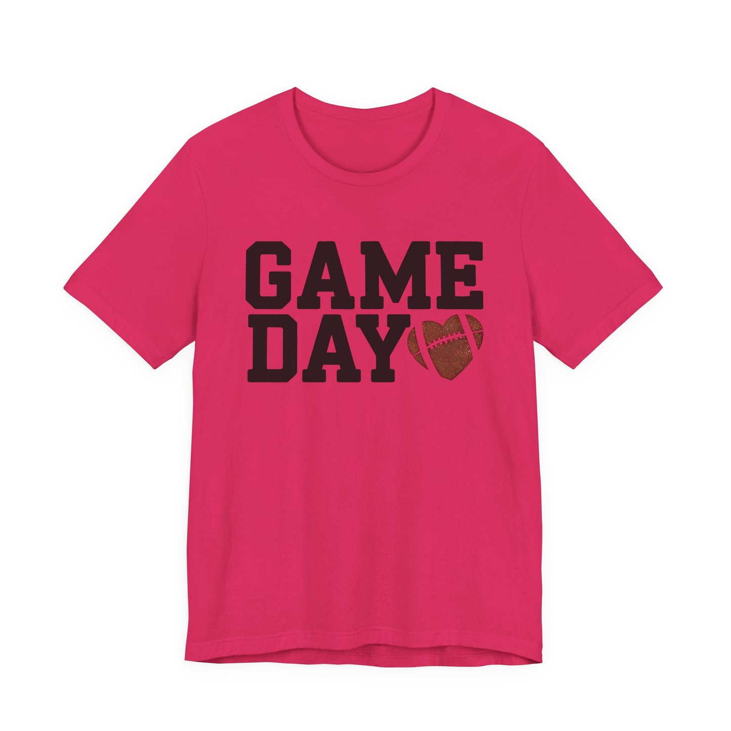 Game Day Football Heart Unisex Tee