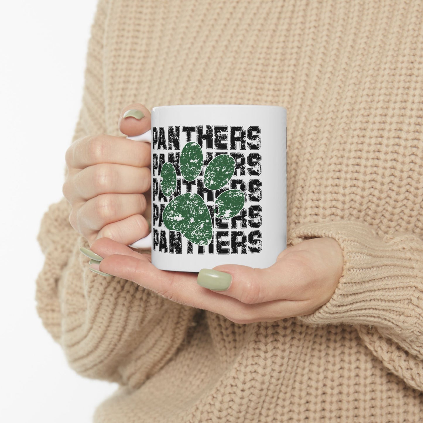 11oz Greendale Panther Themed Ceramic Mug -