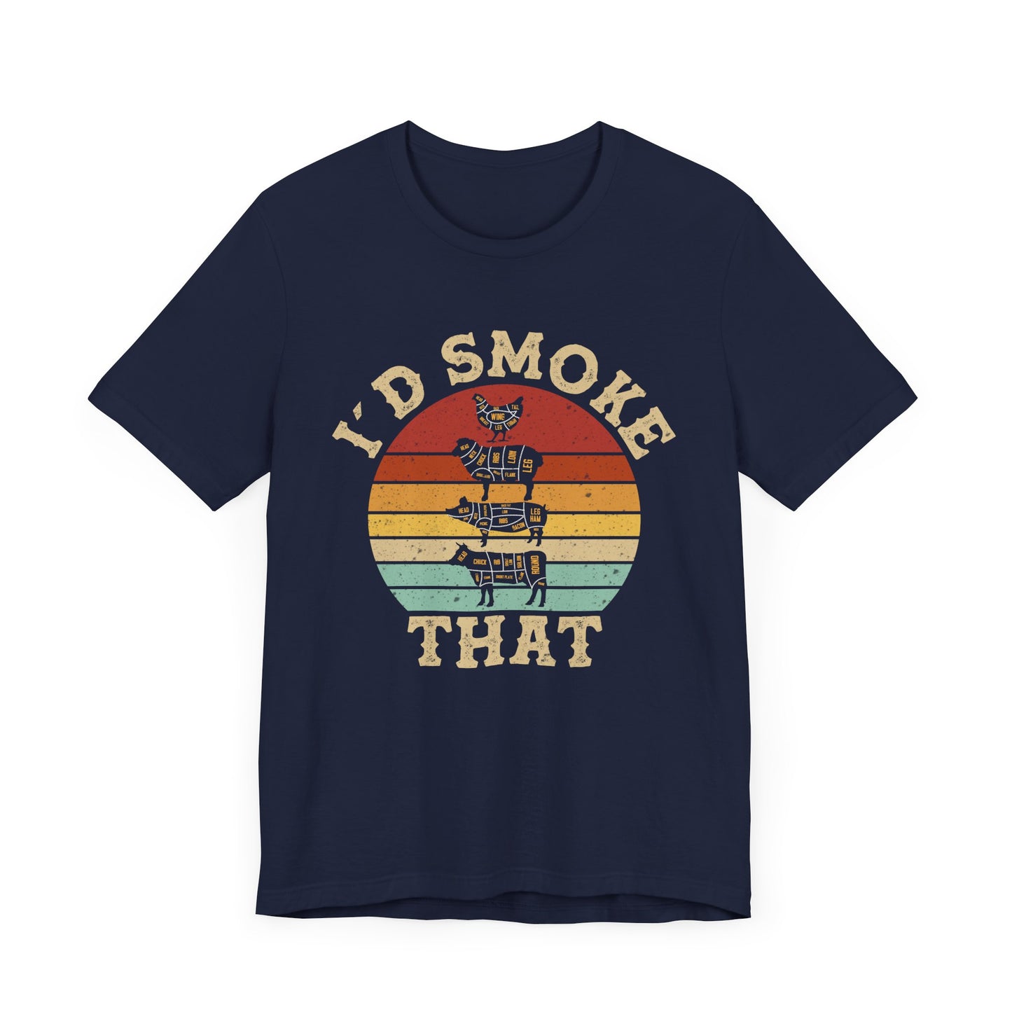 I’d Smoke That Unisex Short Sleeve Tee - Retro Vibe T-Shirt for Casual Wear