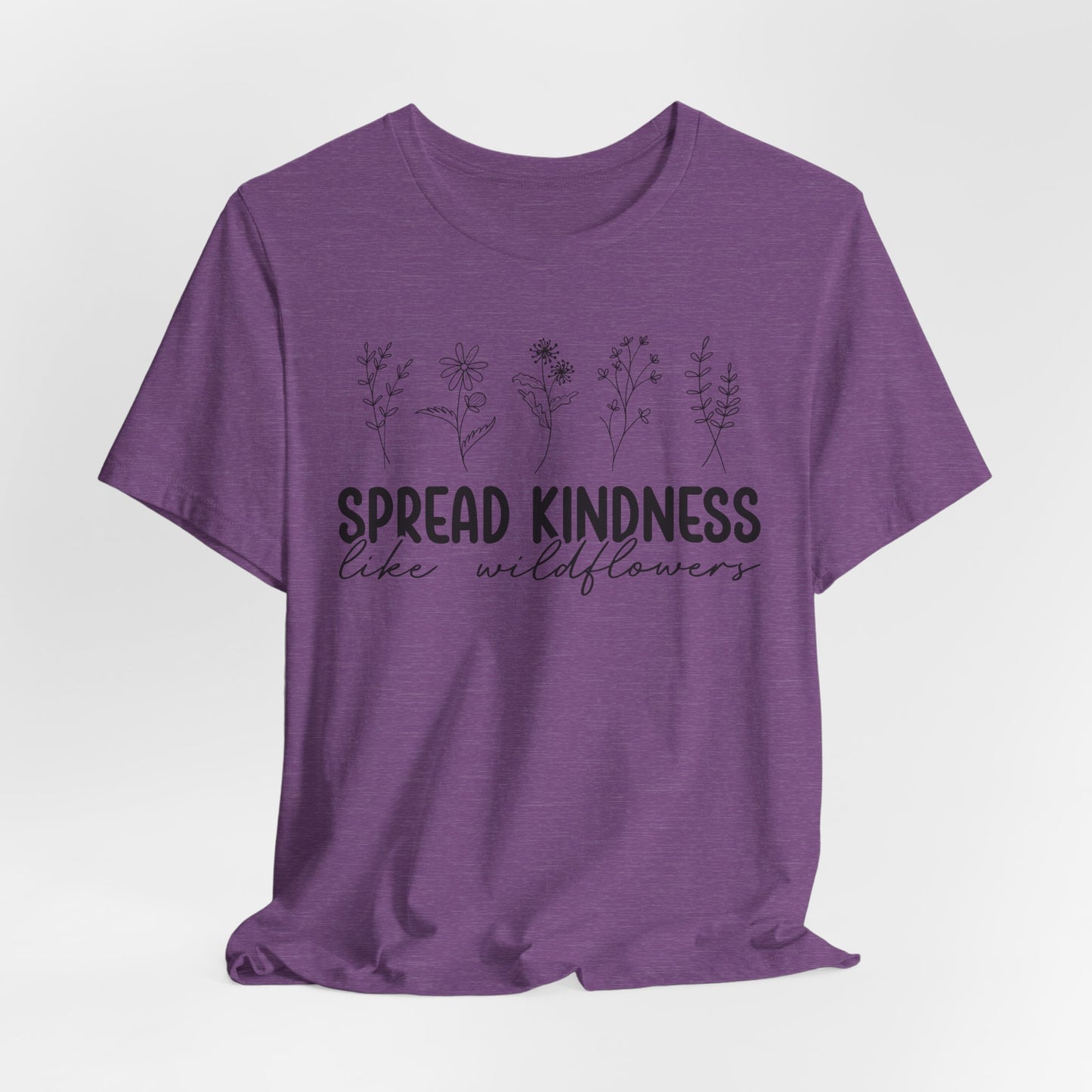 Spread Kindness Wildflower Tee - Unisex Jersey Short Sleeve Shirt