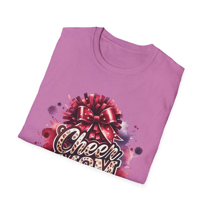 Cheer Mom Cheetah Print Gildan Softstyle Tshirt