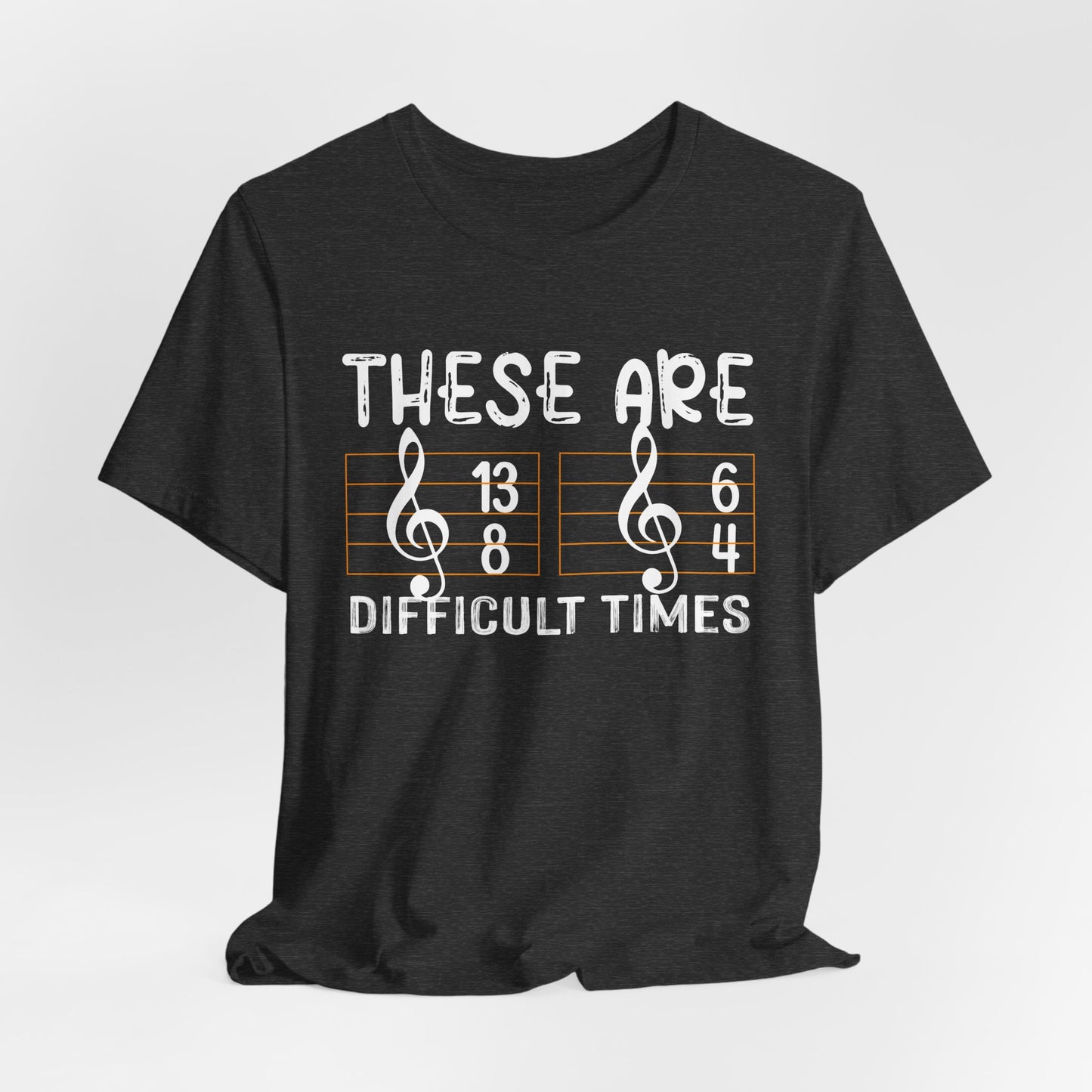 Music-Inspired Jersey Tee - "These Are Difficult Times" Unisex Short Sleeve Shirt, Gift for Musicians, Thoughtful Quote Tee, Casual [...]