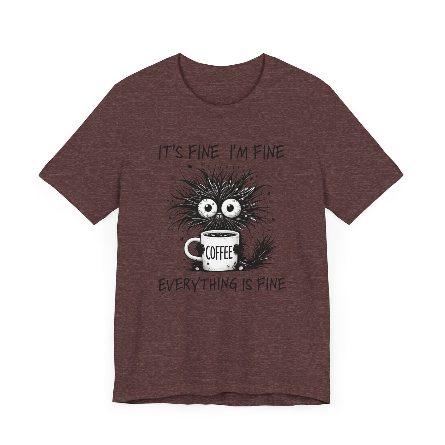 Funny Coffee Lover's Tee, Unisex Jersey Shirt, Casual Humor Tee, Gift for Coffee Enthusiasts, Sarcastic Coffee Top, Coffee Addict Outfit