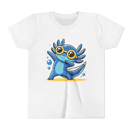 Cute Axolotl Youth Tee, Fun Kids Shirt