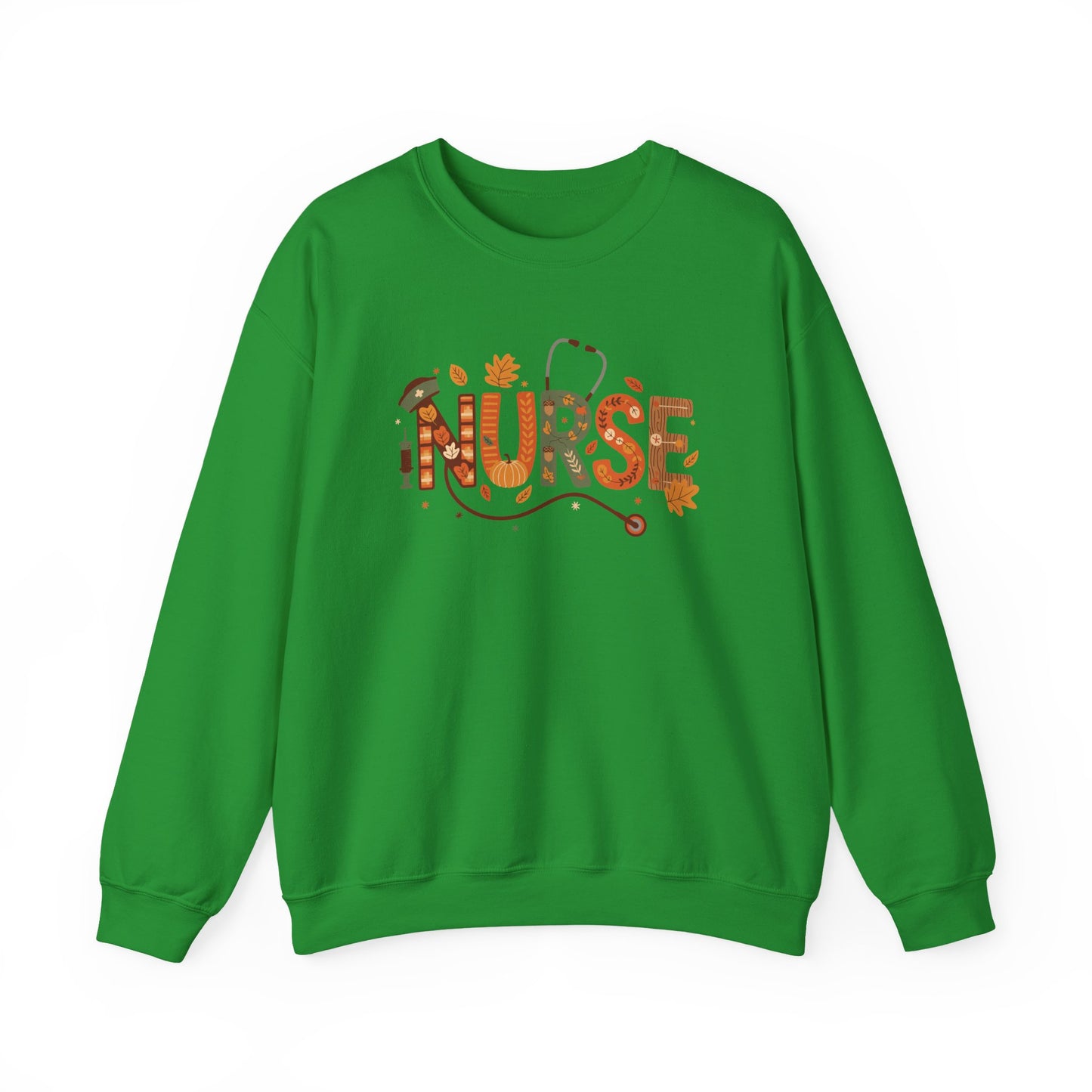 Thanksgiving Nurse Gildan Crewneck Sweatshirt