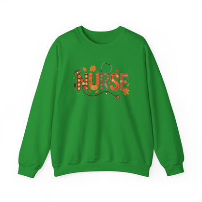 Thanksgiving Nurse Gildan Crewneck Sweatshirt