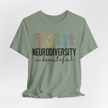 Neurodiversity is Beautiful Tee - Unisex Short Sleeve T-Shirt