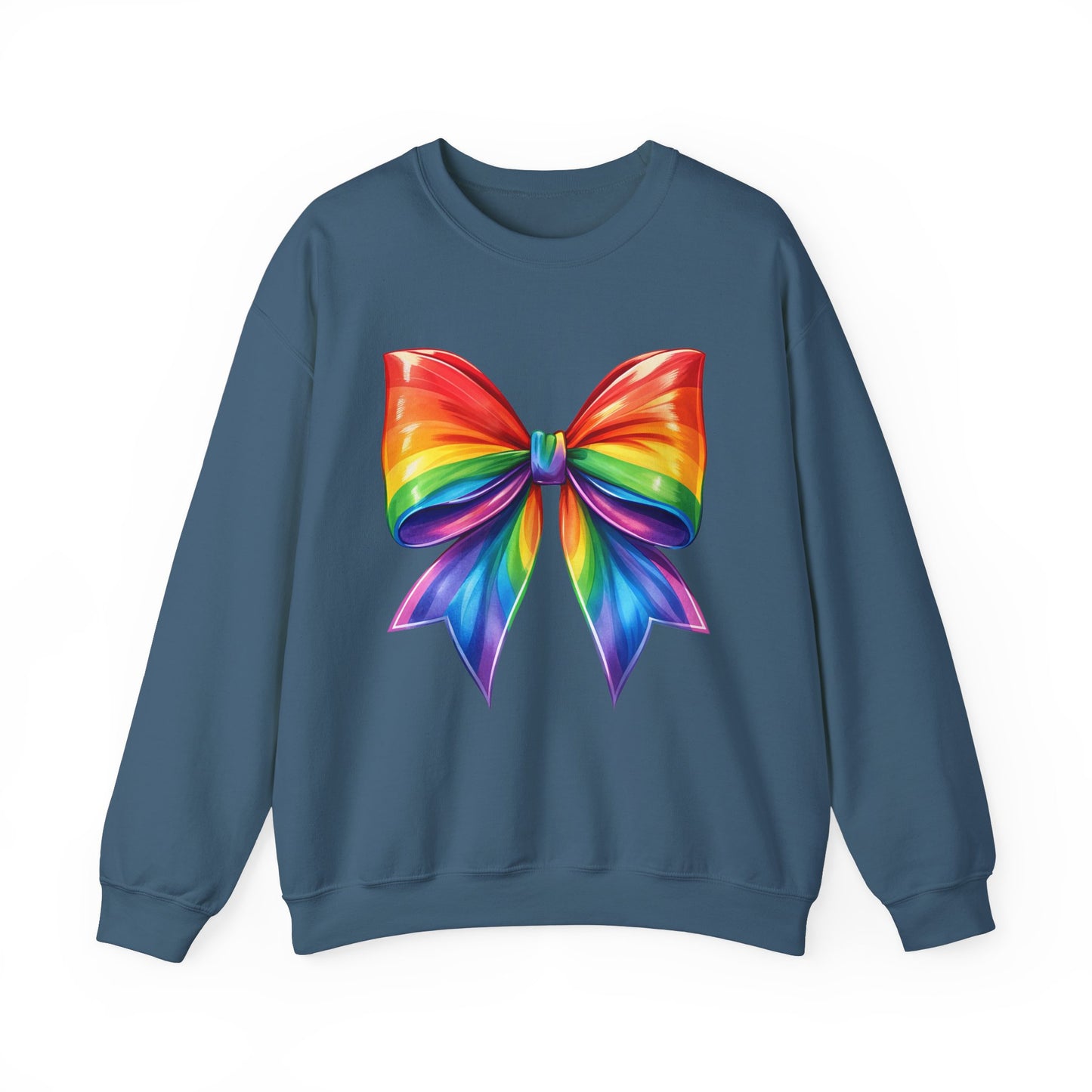 Pride Rainbow Bow Unisex Crewneck Sweatshirt