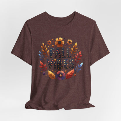 Floral Fall Vibes Bella Canvas Tshirt