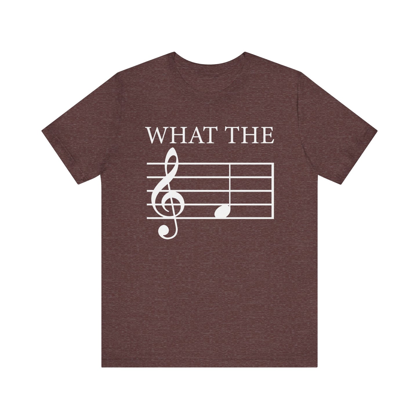 What the F, musical pun Unisex Jersey Short Sleeve Tee