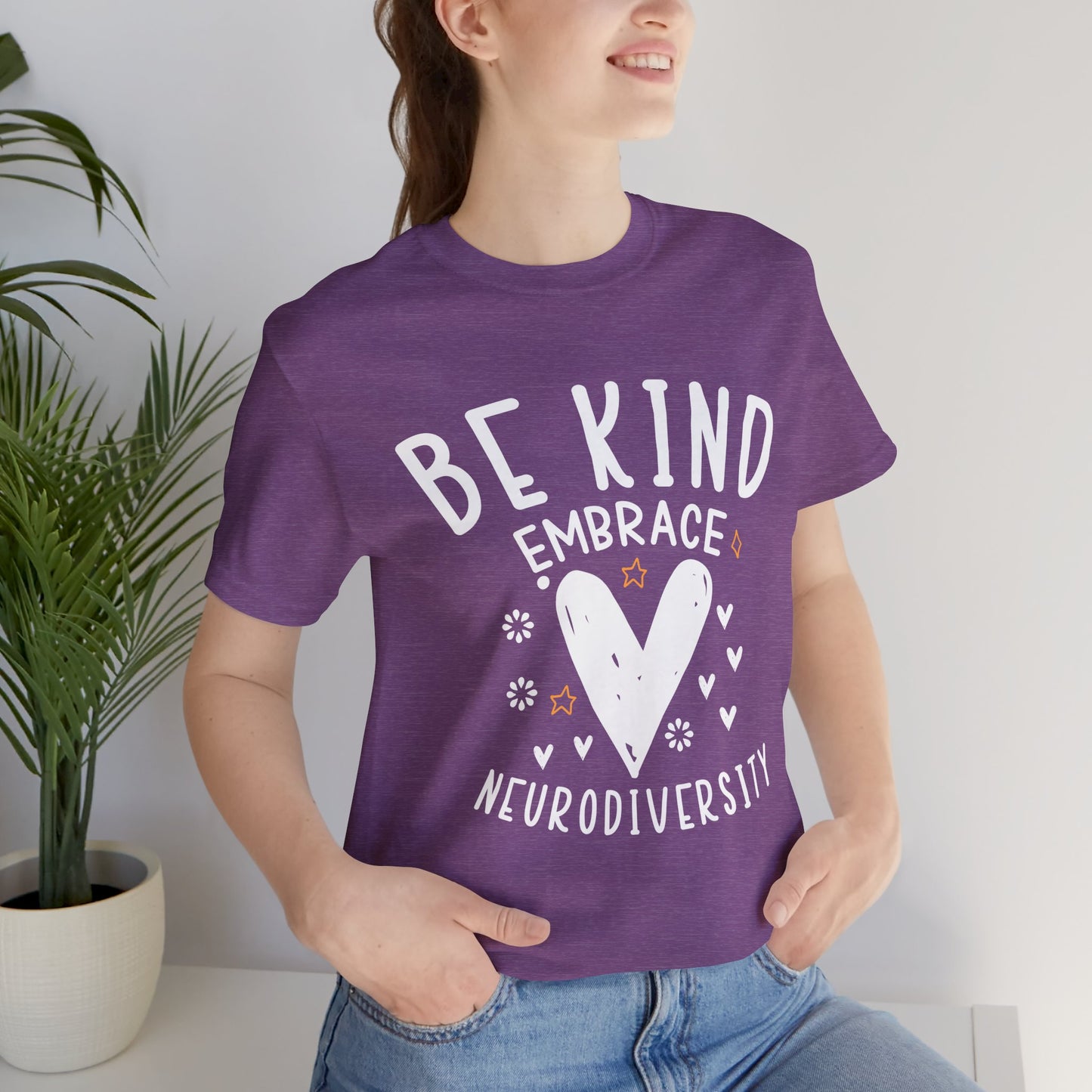 Be Kind Neurodiversity Tee - Unisex Short Sleeve Shirt