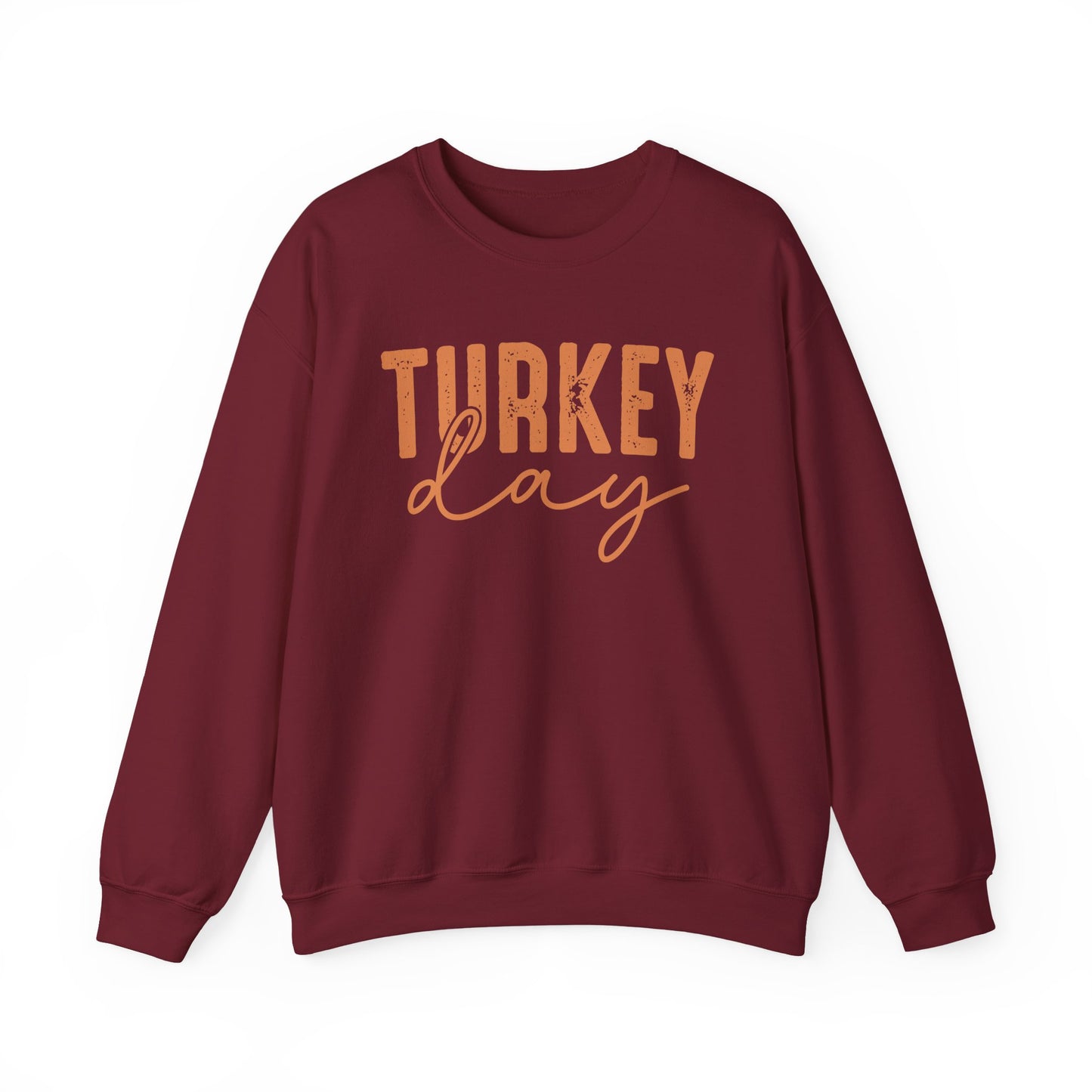 Turkey Day Thanksgiving Gildan Crewneck Sweatshirt