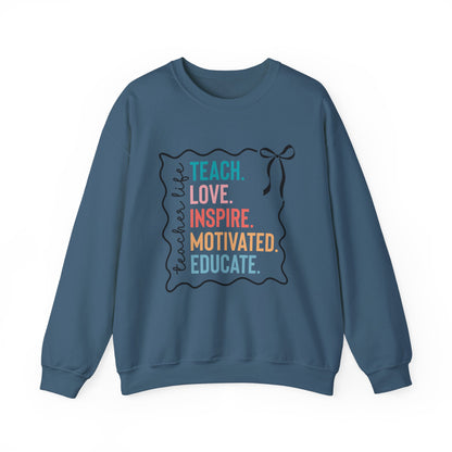 Teach Love Inspire Gildan Crewneck Sweatshirt