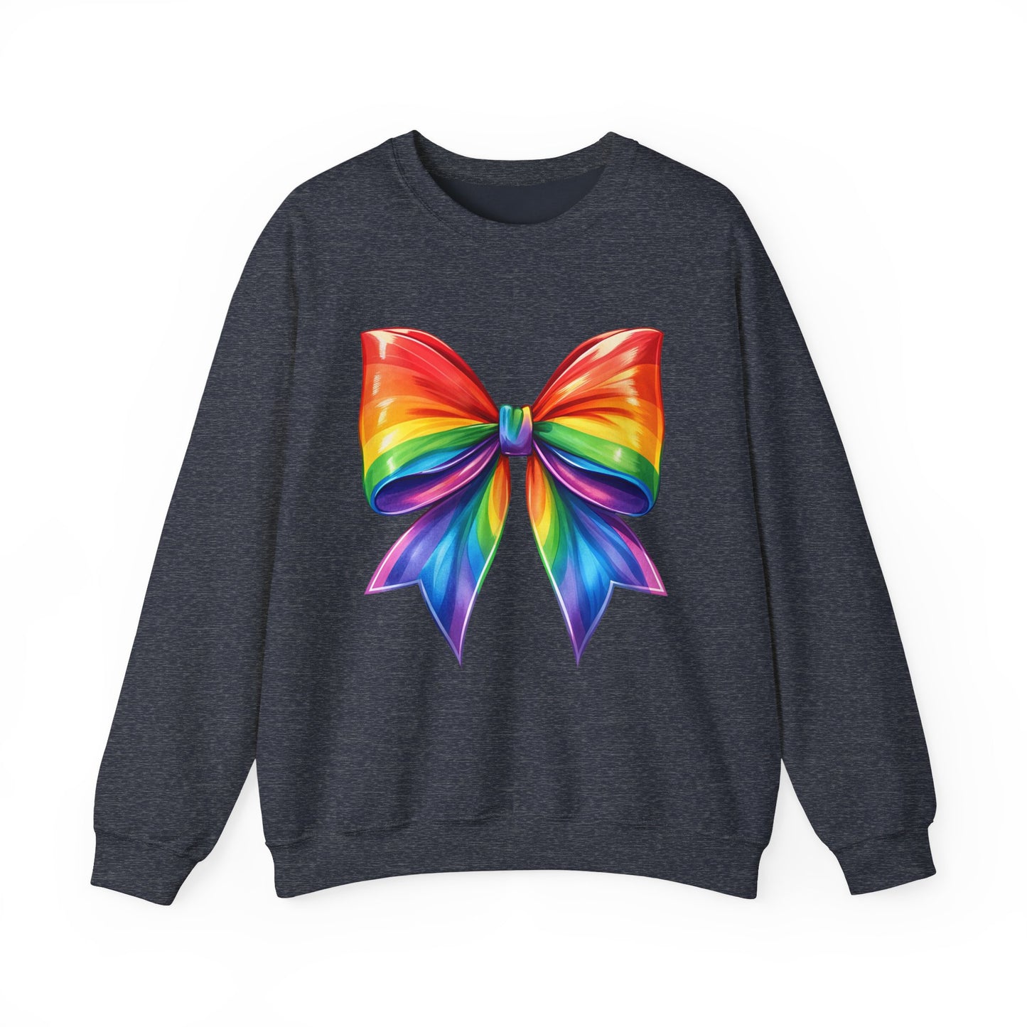 Pride Rainbow Bow Unisex Crewneck Sweatshirt