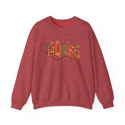 Thanksgiving Nurse Gildan Crewneck Sweatshirt