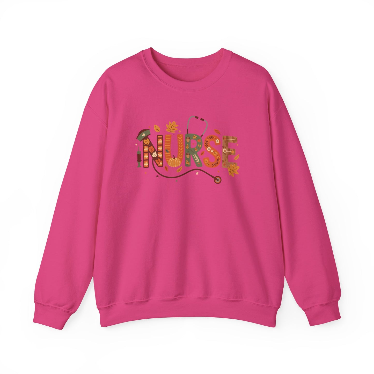 Thanksgiving Nurse Gildan Crewneck Sweatshirt
