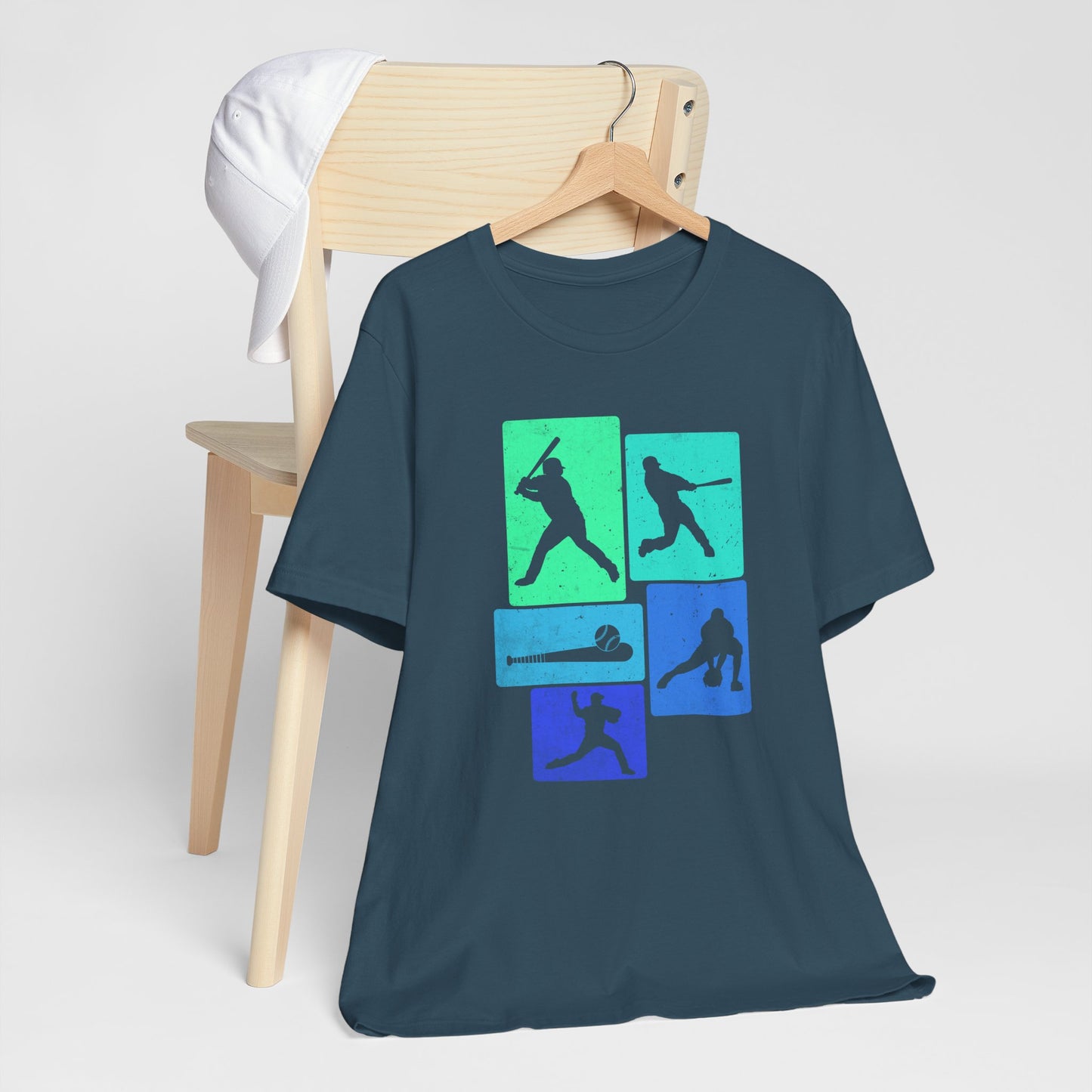 Baseball Player Silhouette Tee | Unisex Jersey T-Shirt, Sports Apparel, Gift for Baseball Fans, Casual Wear, Summer Outfit