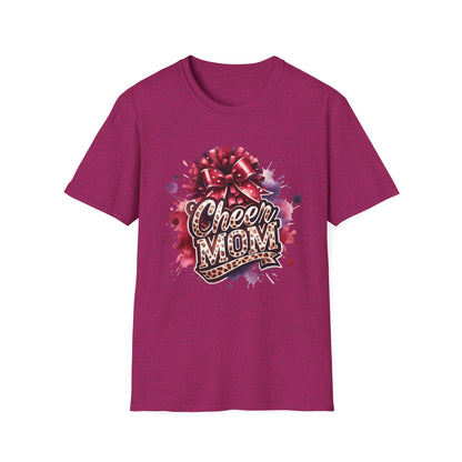 Cheer Mom Cheetah Print Gildan Softstyle Tshirt
