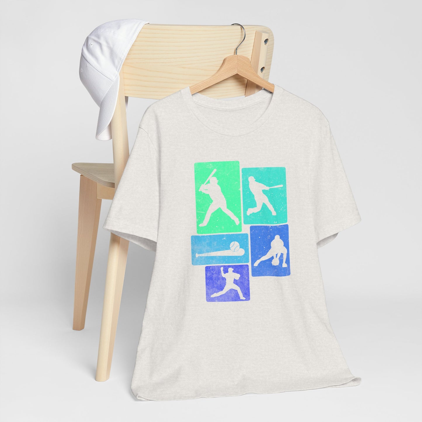 Baseball Player Silhouette Tee | Unisex Jersey T-Shirt, Sports Apparel, Gift for Baseball Fans, Casual Wear, Summer Outfit