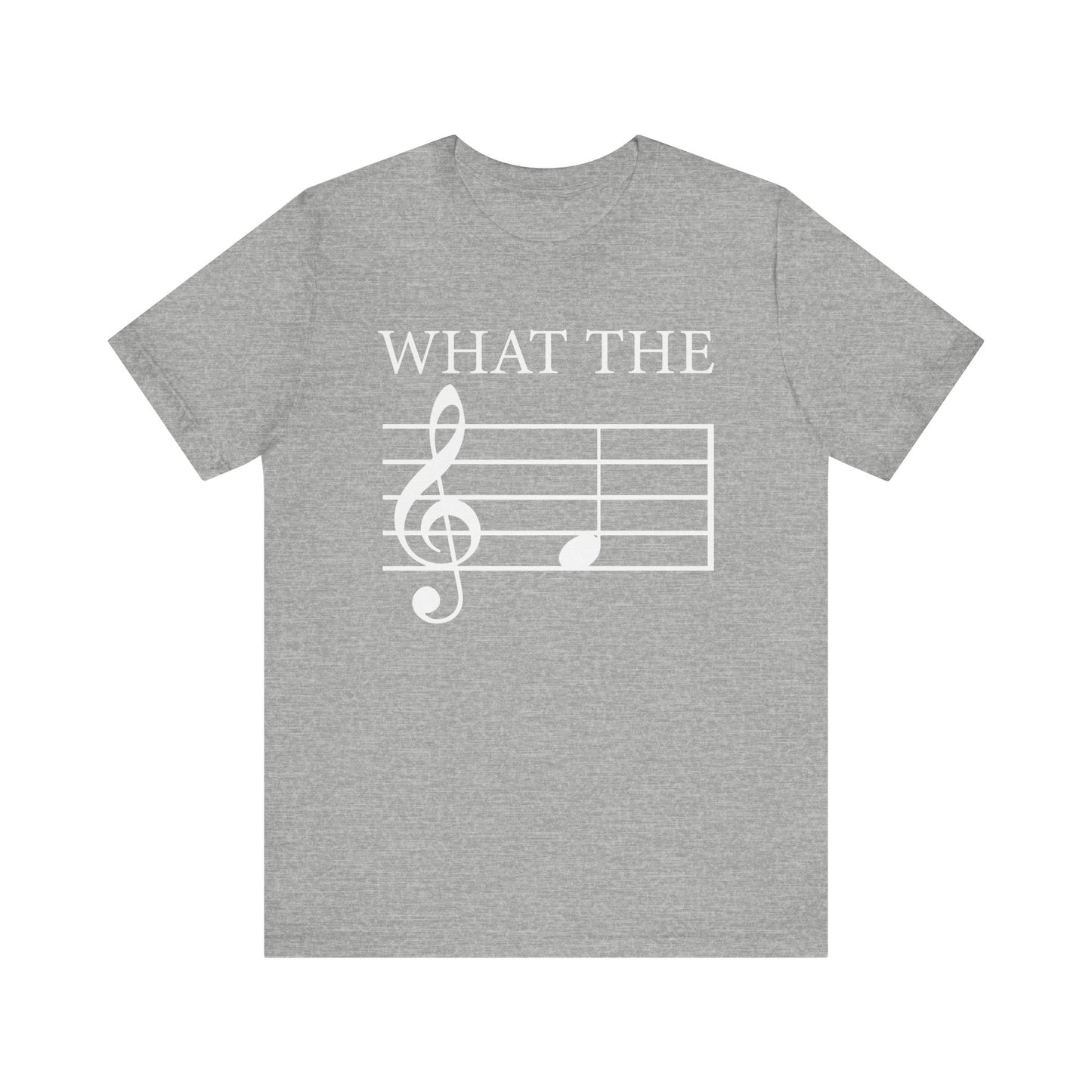 What the F, musical pun Unisex Jersey Short Sleeve Tee