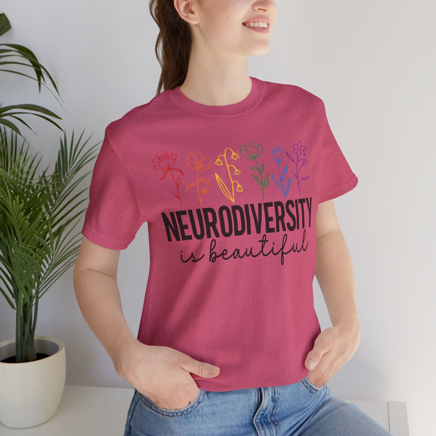 Neurodiversity is Beautiful Tee - Unisex Short Sleeve T-Shirt