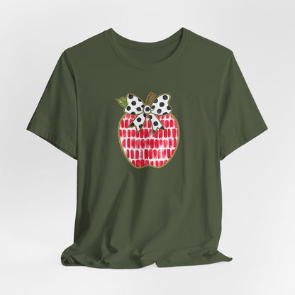 Apple Teacher Cute Bella Canvas Tshirt
