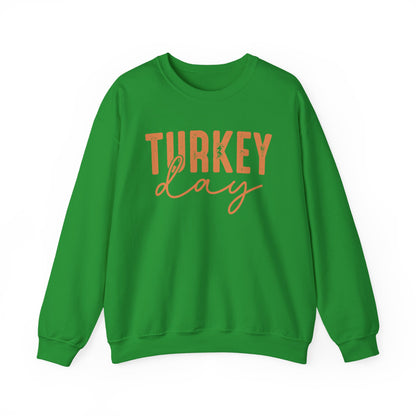 Turkey Day Thanksgiving Gildan Crewneck Sweatshirt