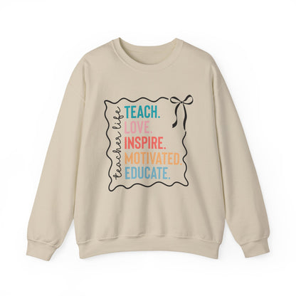 Teach Love Inspire Gildan Crewneck Sweatshirt