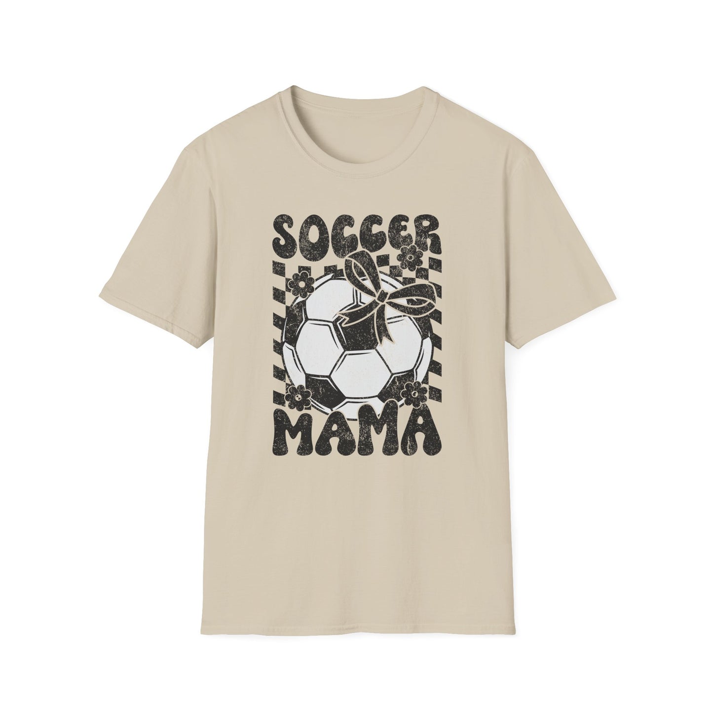 Soccer Mama Checkered Bella Canvas Tee