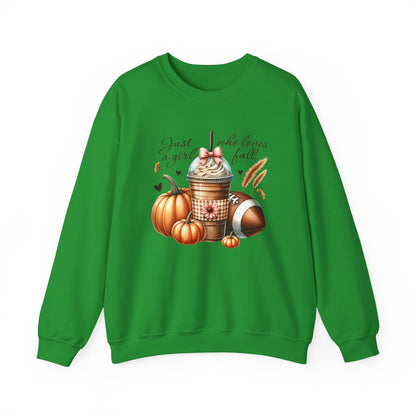 Coffee Pumpkin Football Gildan Crewneck Sweatshirt