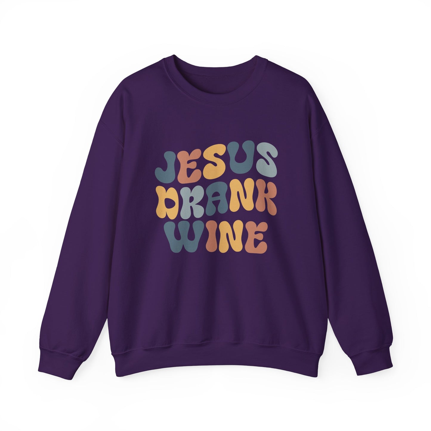 Jesus Drank Wine Gildan Crewneck Sweatshirt
