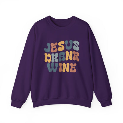 Jesus Drank Wine Gildan Crewneck Sweatshirt
