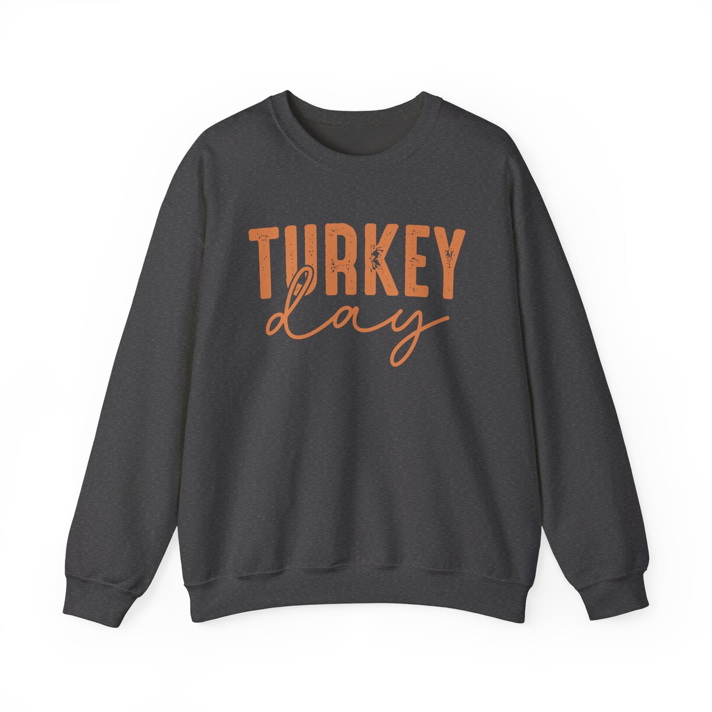 Turkey Day Thanksgiving Gildan Crewneck Sweatshirt
