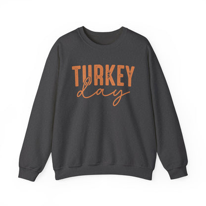 Turkey Day Thanksgiving Gildan Crewneck Sweatshirt