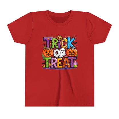 Halloween Youth Short Sleeve Tee, Trick or Treat