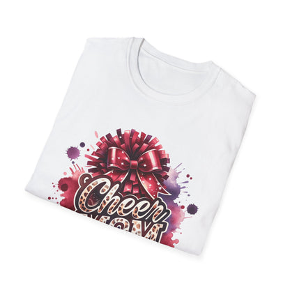 Cheer Mom Cheetah Print Gildan Softstyle Tshirt